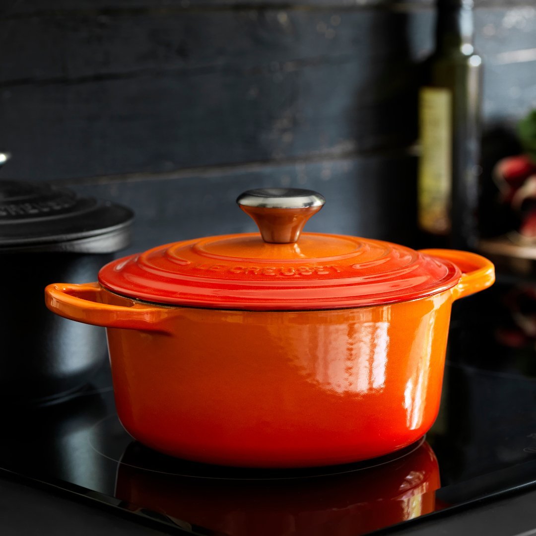 Panela Redonda Signature laranja 24cm Le Creuset