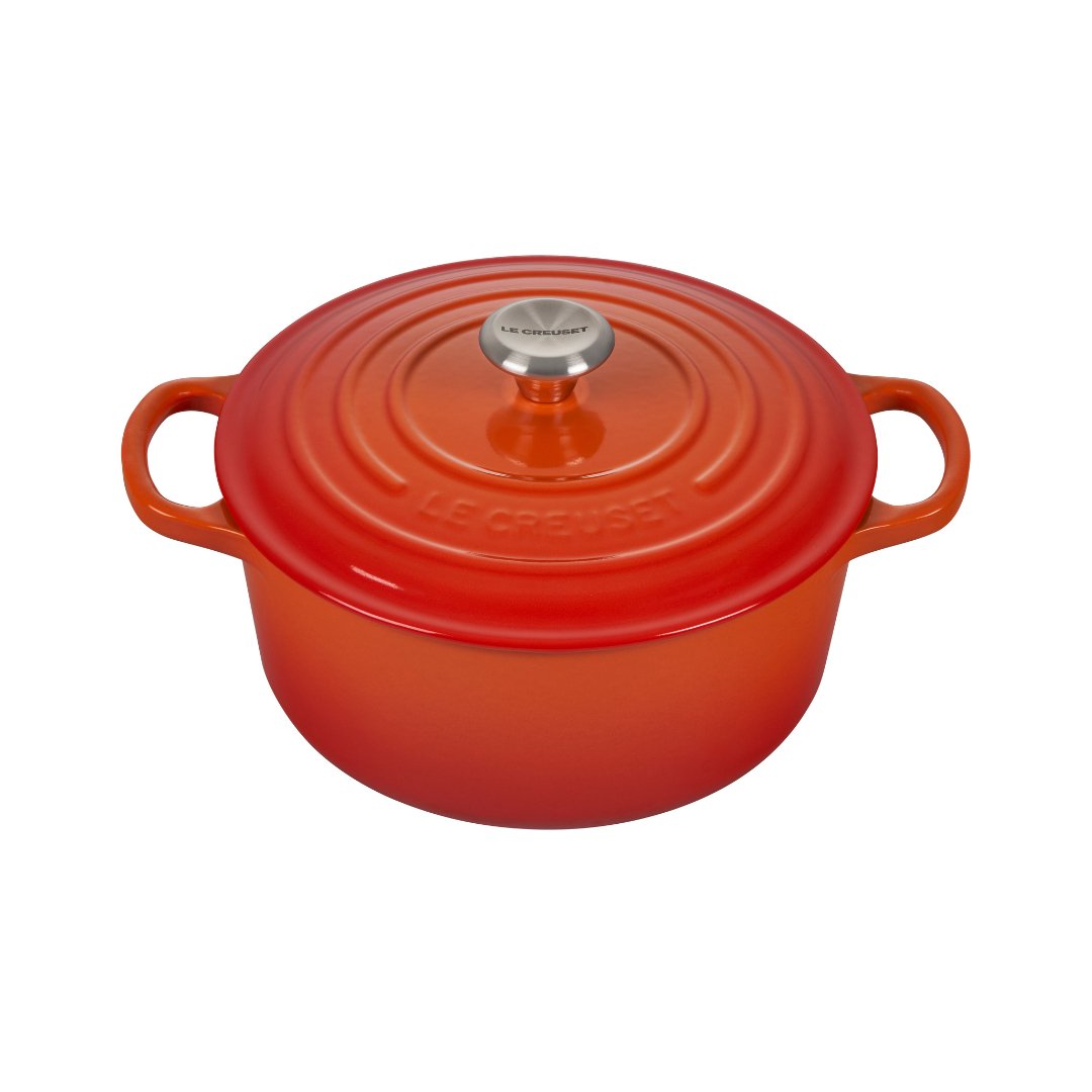 Panela Redonda Signature laranja 24cm Le Creuset