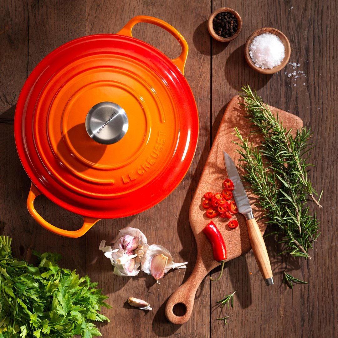 Panela Redonda Signature laranja 24cm Le Creuset