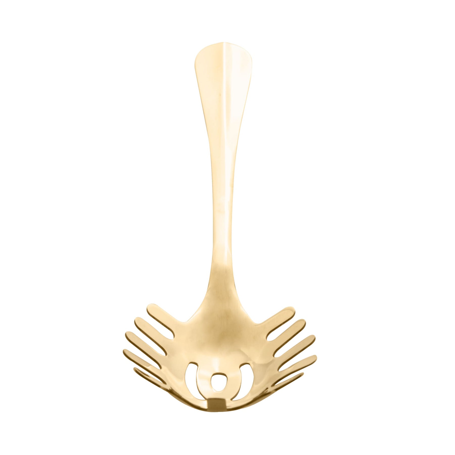 Pegador para Macarrão Positano em Aço Inox Dourado 27,5cm