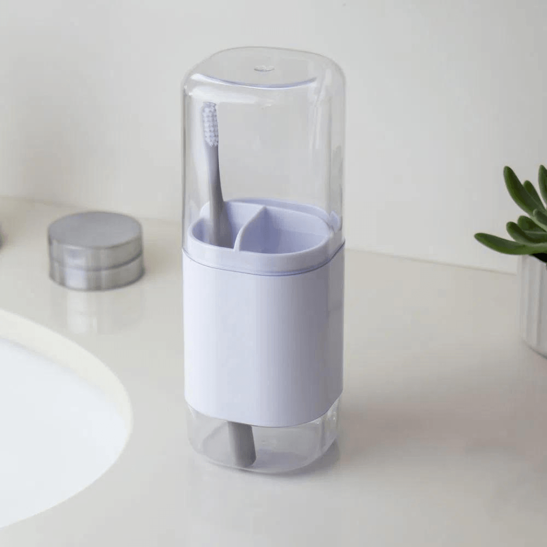 Porta Escova Dual Branco