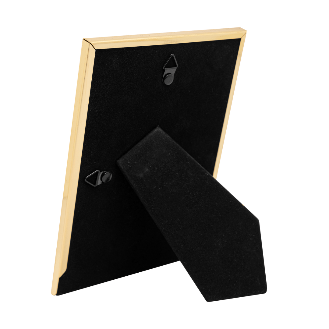 Porta Retrato em Aço Classic Dourado 13cmx18cm