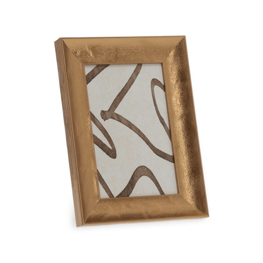 Porta Retrato MDF e Vidro Dourado 10x15