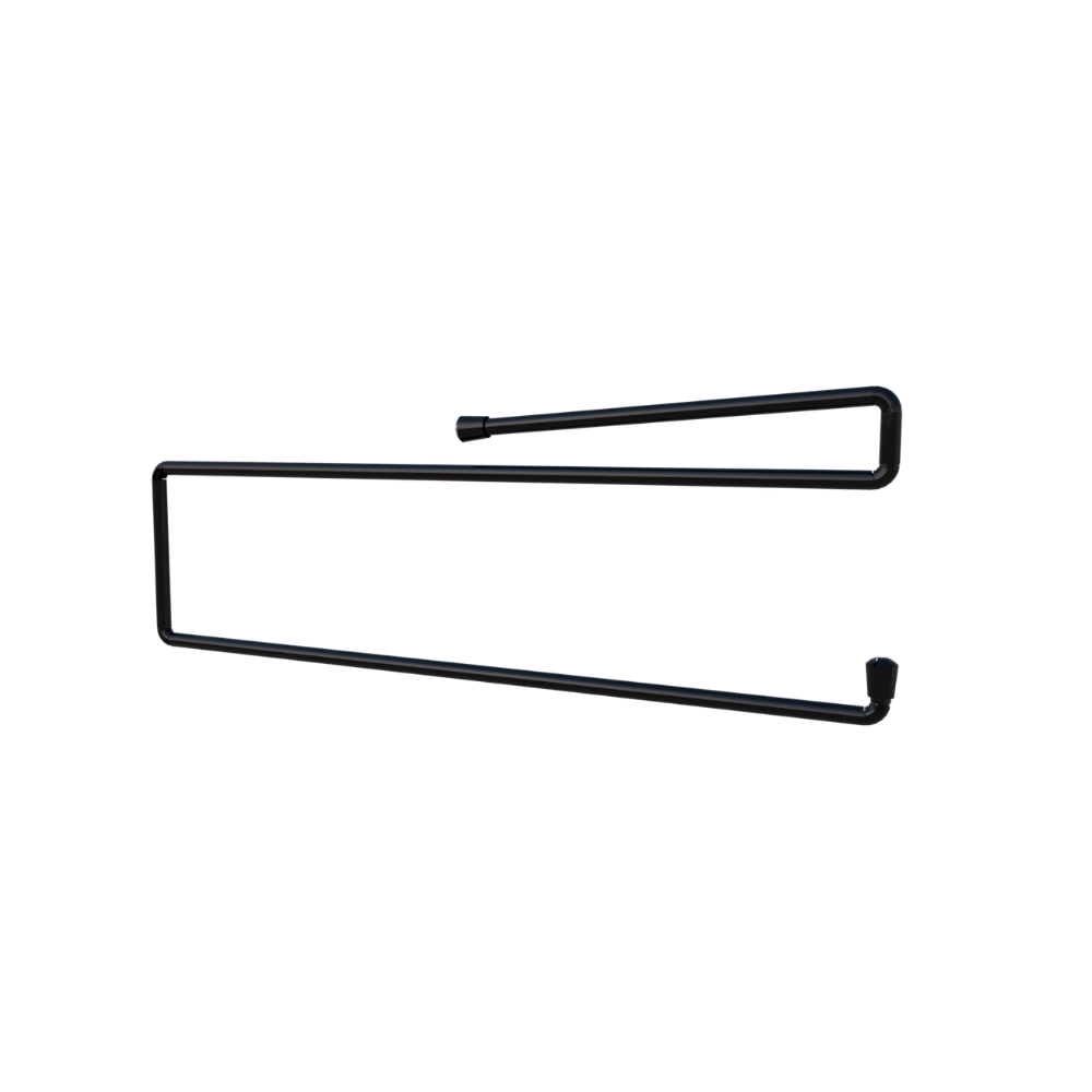 Suporte Papel Toalha Elegance Preto De Encaixar