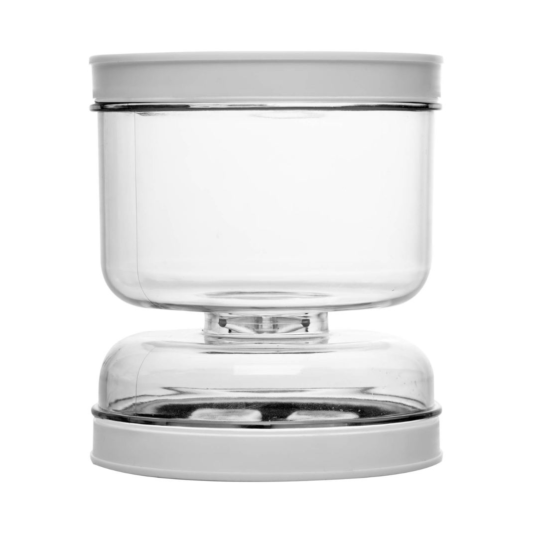 Pote de Armazenamento com Separador de Liquido Cinza 800ML