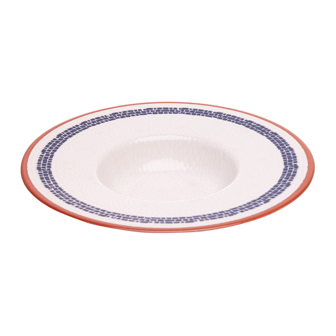 Prato para Massas Village em Cerâmica Creme 28cm