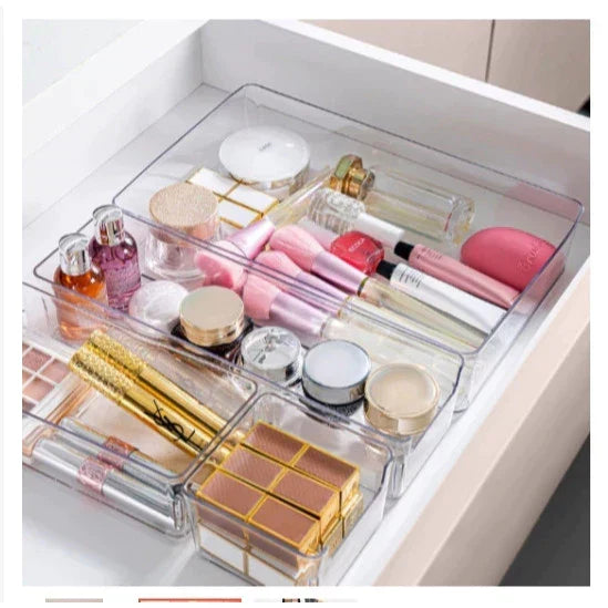 Organizador Modular Transparente com 7 Peças