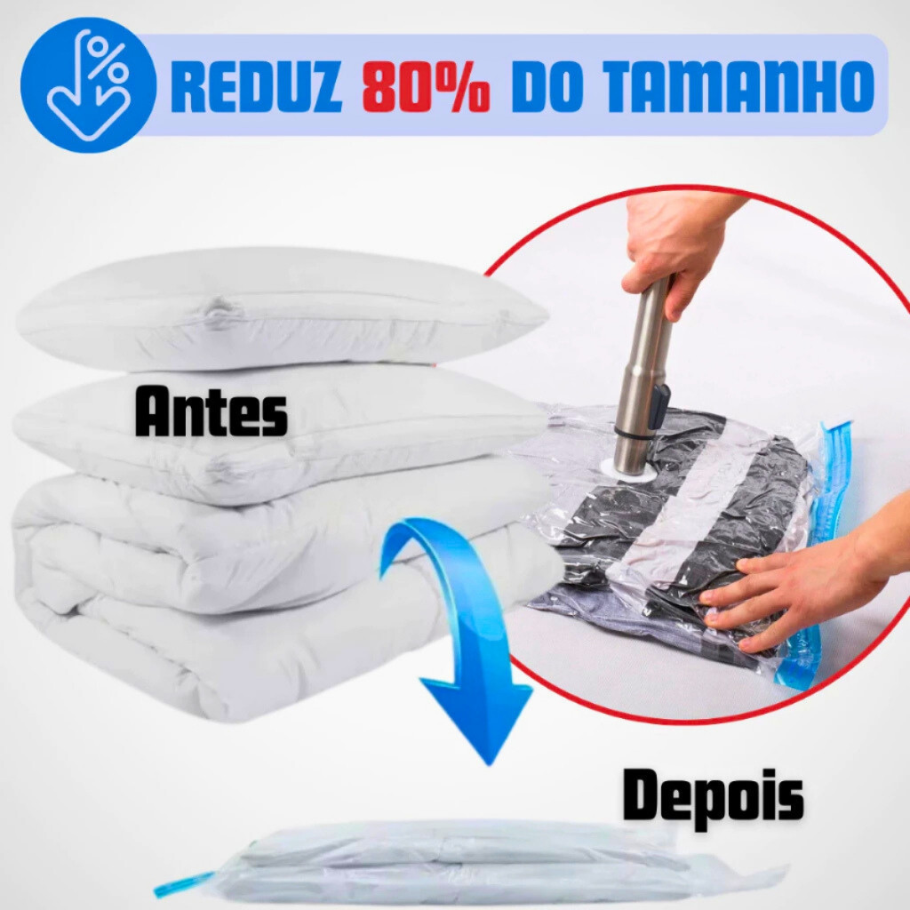 Kit Sacos a Vácuo Organizadores Smart Comfort (3 Medidas)