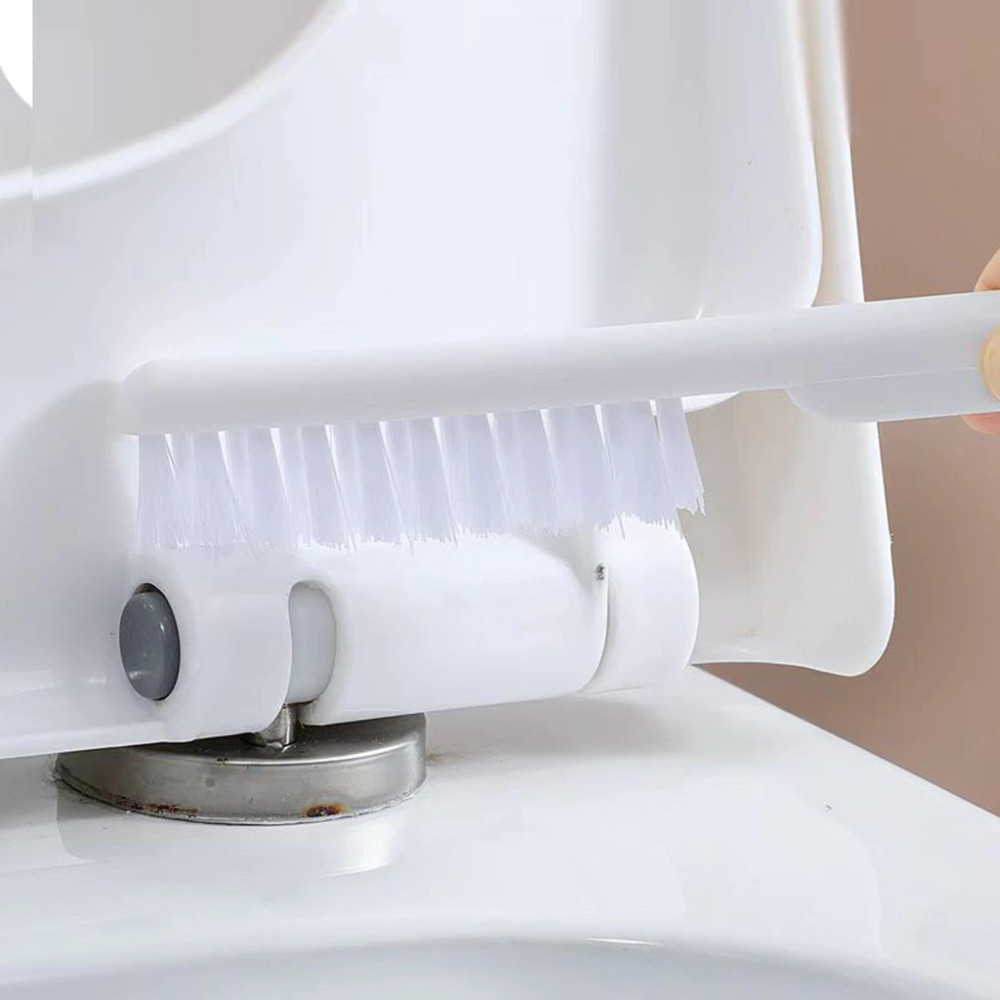Kit Escova de Silicone para Vaso Sanitário 2 Em 1 Com Base e Mini Escova de Limpeza