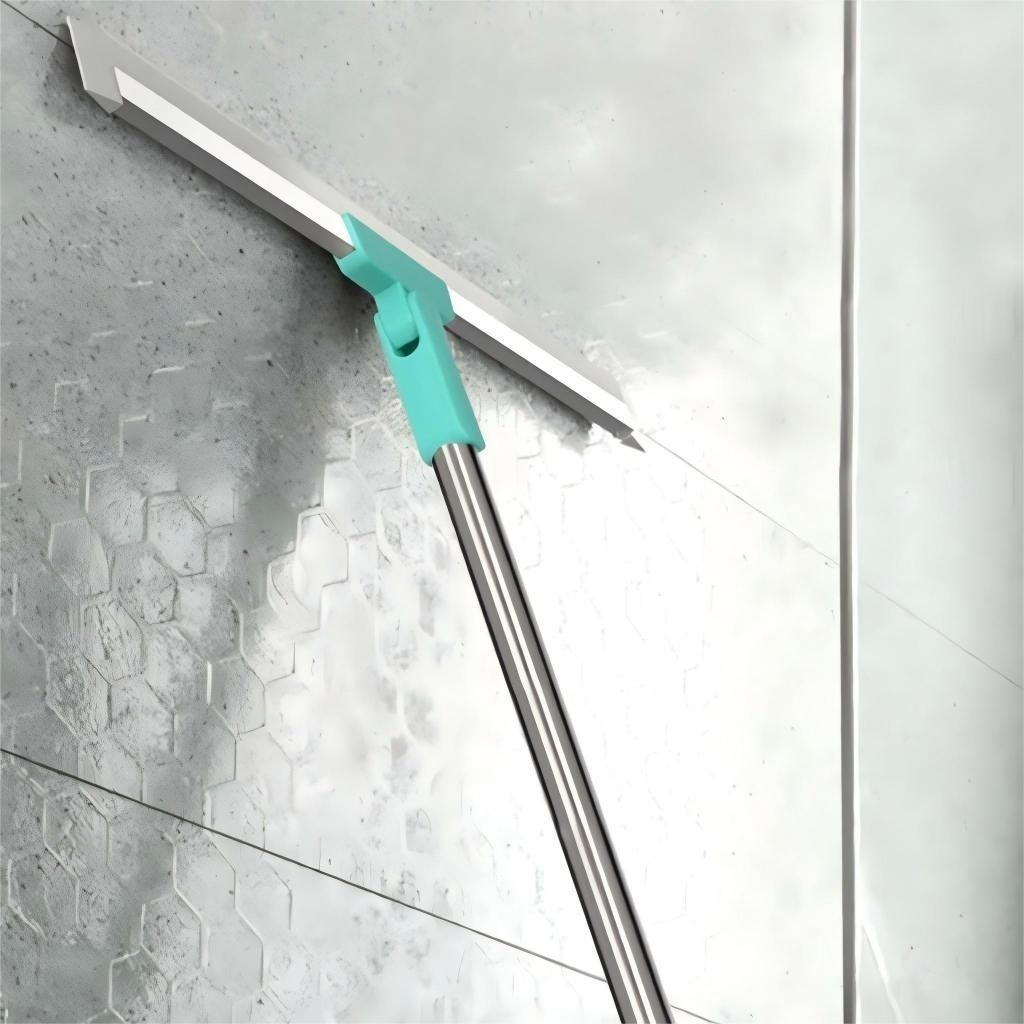 Vassoura Mágica Rodo de Silicone Multiúso Com Cabo de Aço Inox e Gancho