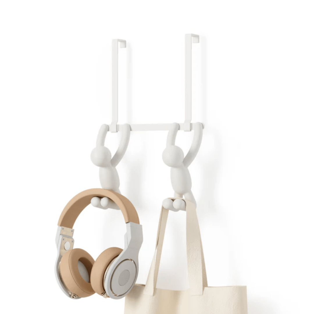 Suporte Cabideiro de Porta Buddy Branco