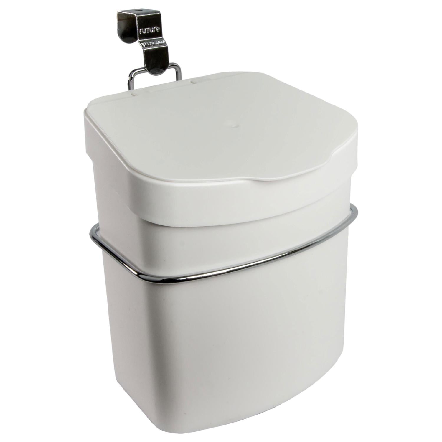 Suporte com Lixeira Plástica 2,5L para Porta de Armário