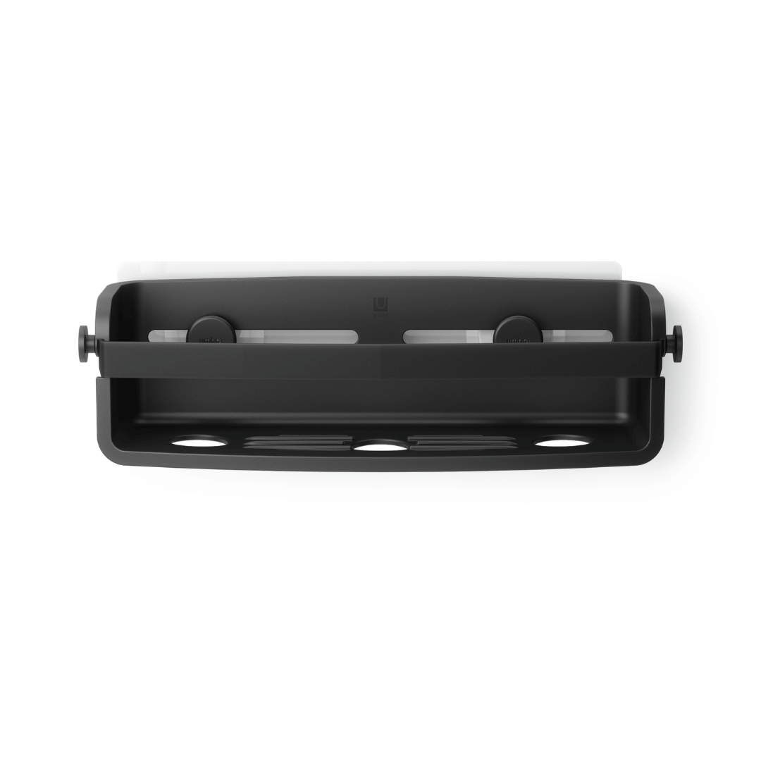 Suporte Porta Shampoo Fixação Adesivo Preto 33cm