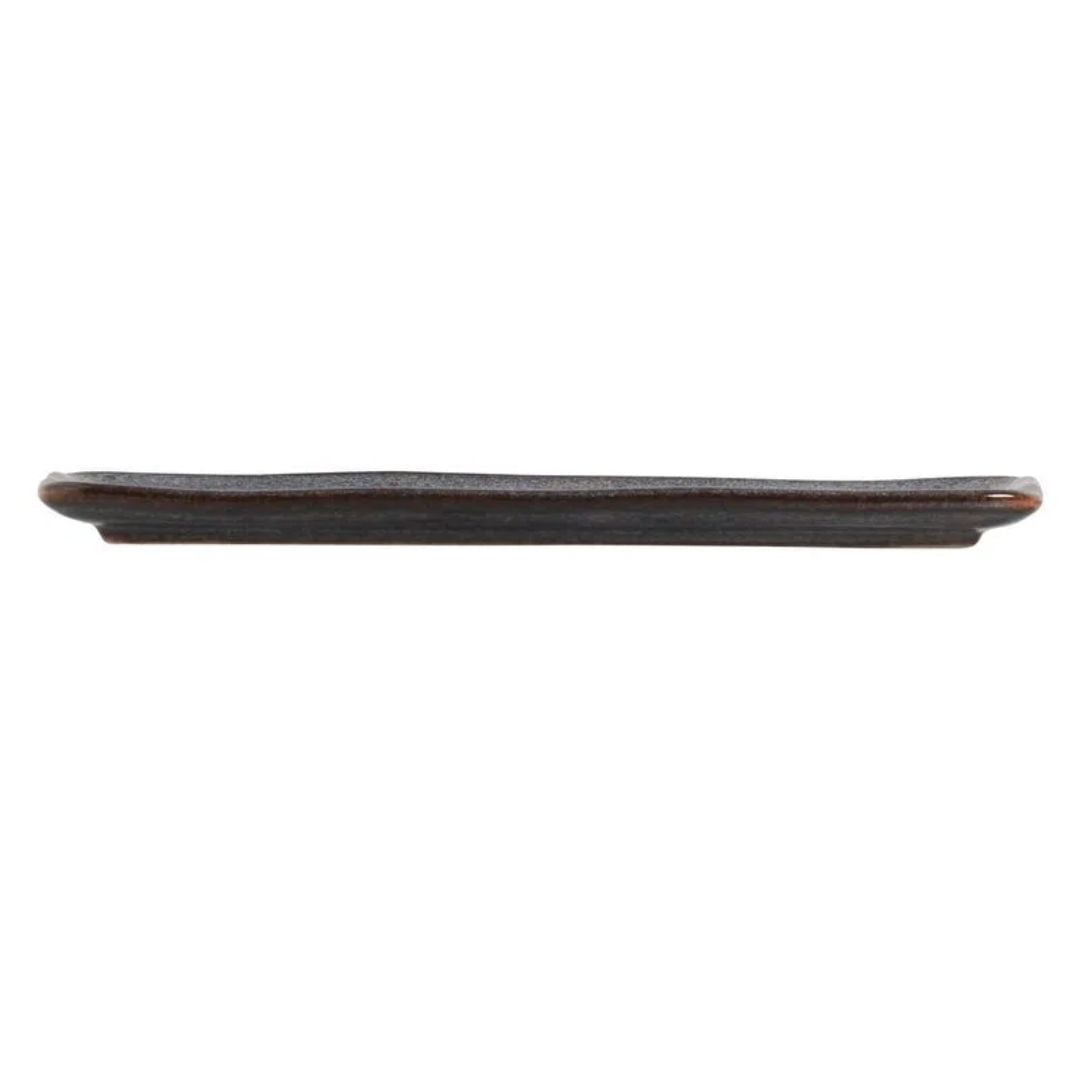 Travessa Retangular Orgânica Titanium 33cm