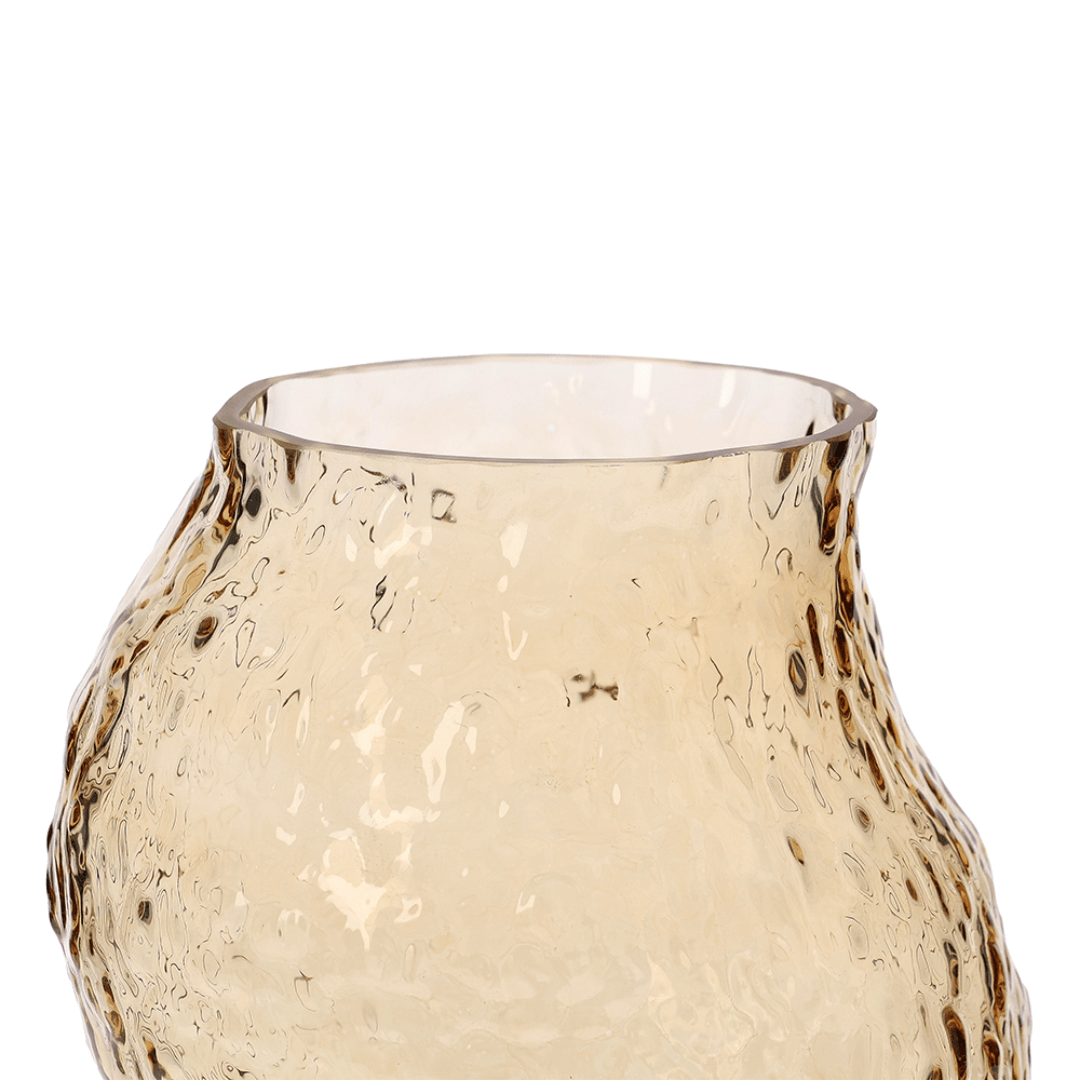 Vaso de Vidro Âmbar 22,5cm