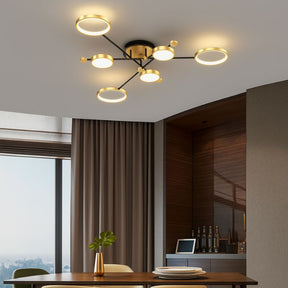 Lustre Pendente Moderno Geométrico Slim Led