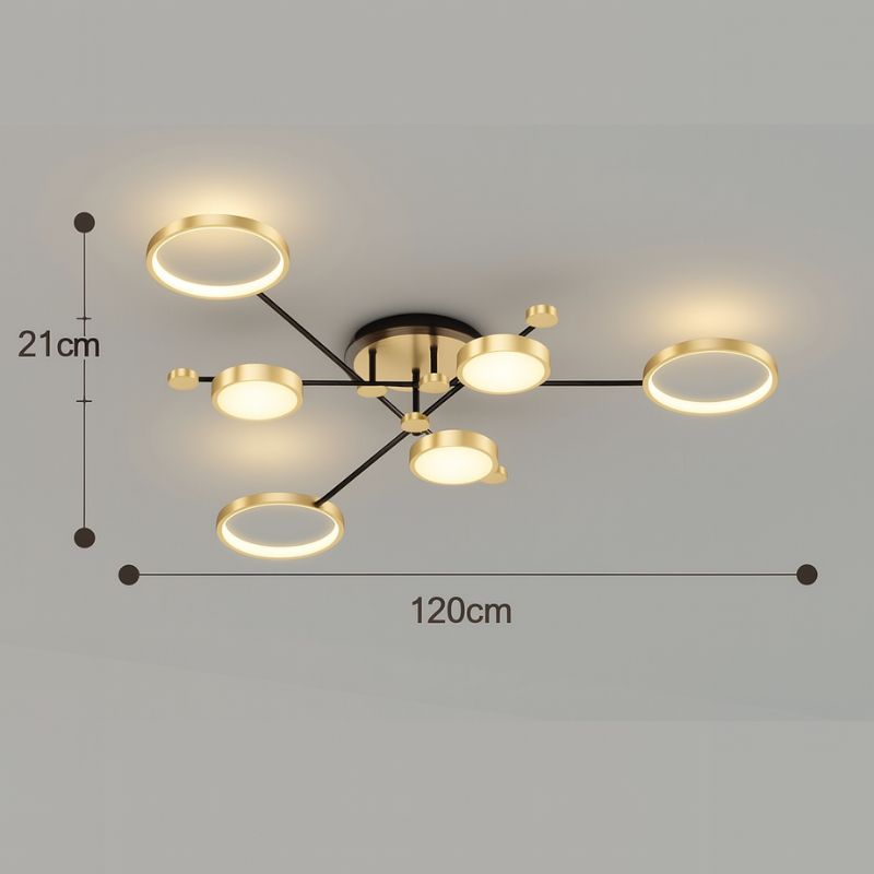 Lustre Pendente Moderno Geométrico Slim Led