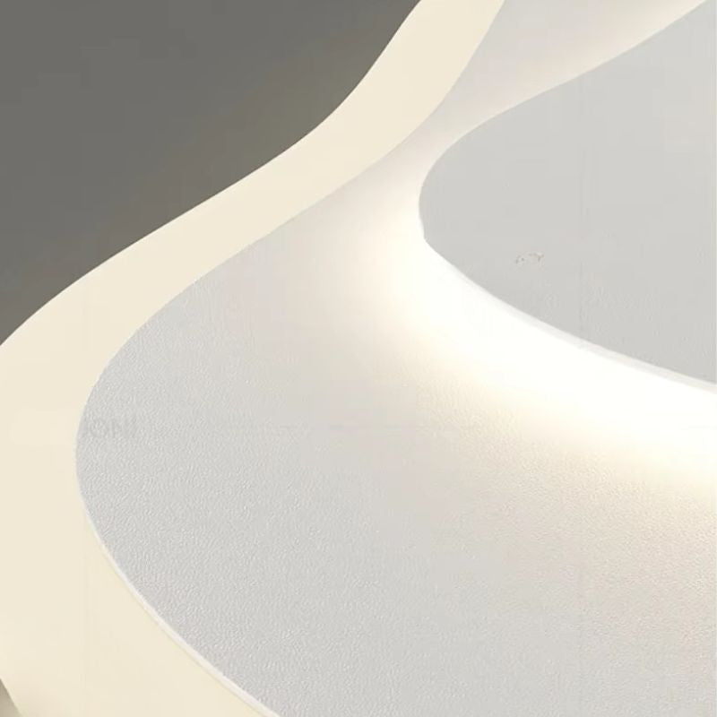 Lustre Luminária de Teto Plafon Minimalista Orgânico Concetto LEDZ - 40cm/50cm/60cm