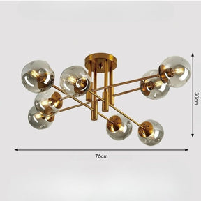 Lustre Pendente Moderno Jabuticaba Chandelier LEDZ – 6 Lâmpadas / 8 Lâmpadas