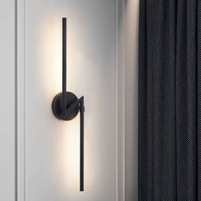 Luminária Arandela de Parede Sem Fio Com Controle Remoto – Endurance LEDZ – Preto – 70cm
