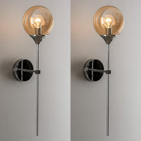 Luminária Arandela de Parede Estilo Clássico Royale LEDZ - Prata / Dourado - 60cm