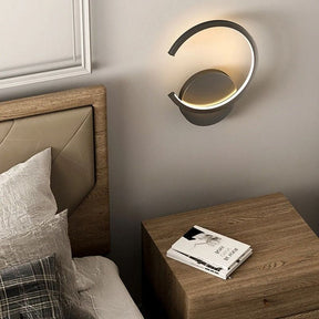 Luminária Arandela de Parede Minimalista Essenza LED – Preto / Branco / Dourado