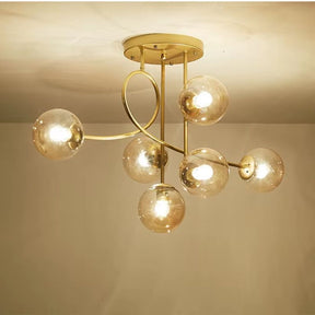 Lustre Pendente Moderno Jabuticaba Vertical - 6 Lâmpadas - 90cm