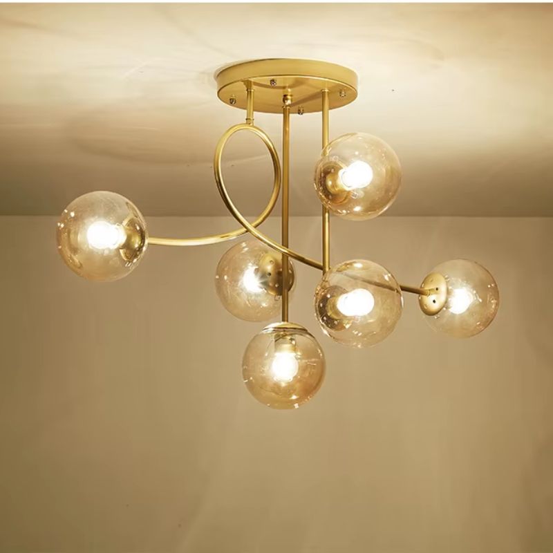Lustre Pendente Moderno Jabuticaba Vertical - 6 Lâmpadas - 90cm