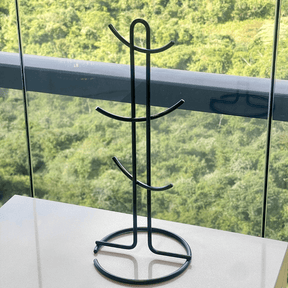 Suporte para Xícaras e Canecas em Aço Preto 15,2cm