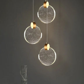 Lustre Pendente de Luxo Prisma LEDZ – Dourado – 13cm/16cm