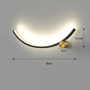 Luminária Arandela de Parede em Curva Flow Design