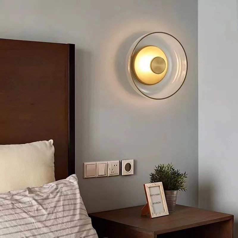 Luminária Arandela de Parede Design Italiano Mezza Luna LEDZ – Transparente/Âmbar/Fumê
