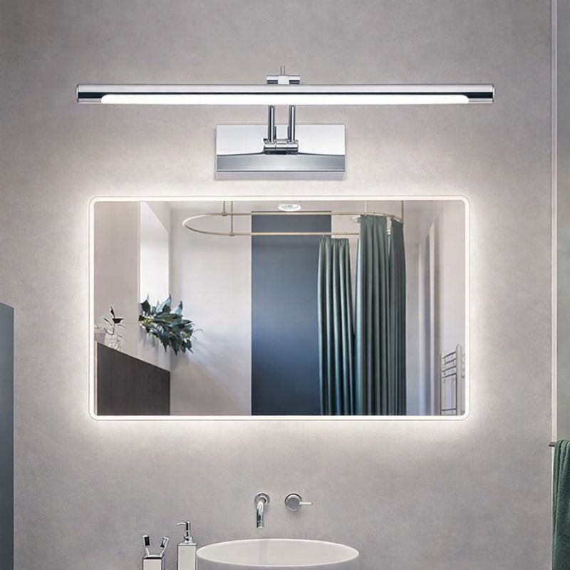 Luminária Arandela de Parede Slim Para Banheiro Regulável Varese LEDZ – Dourado / Prata / Preto – 40cm / 55cm