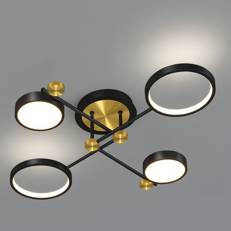 Lustre Pendente Moderno Geométrico Slim Led