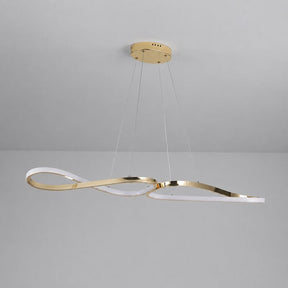 Lustre Pendente Minimalista Orgânico Gran Luxo Verona LEDZ – Dourado/Prata/Preto – 100cm – Controle Remoto e App