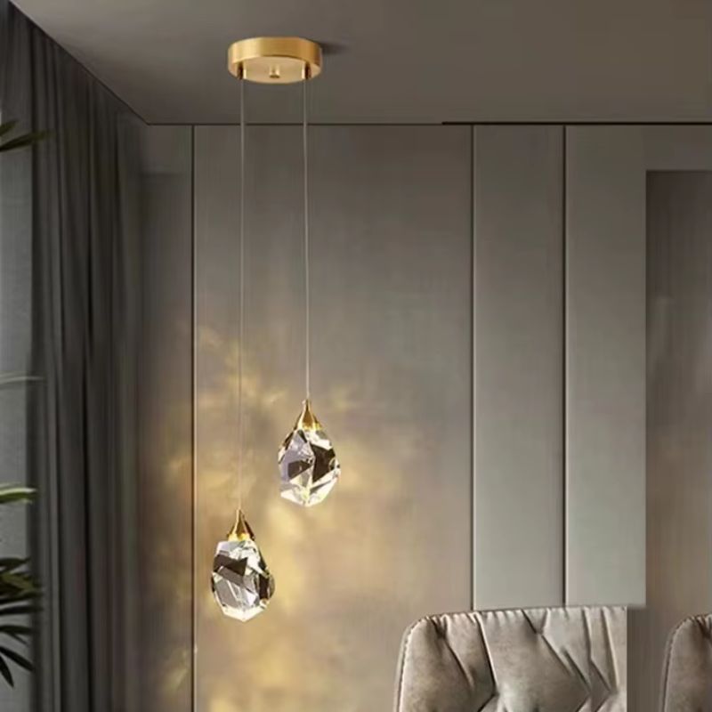 Lustre Pendente de Luxo Led - Diamante