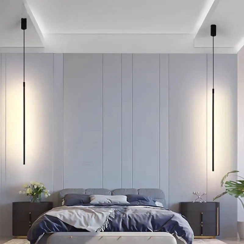 Lustre Pendente Minimalista Linear Ultra Slim Ravello LEDZ – 50cm/80cm/100cm