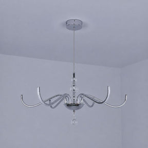 Lustre Pendente Escultural de Luxo Orgânico Opere Coroa LEDZ - Preto / Prata / Dourado