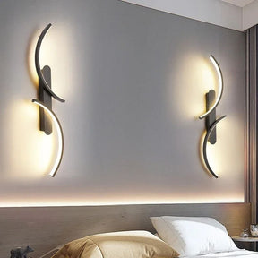 Luminária Arandela de Parede Minimalista Arco Duplo Slim LEDZ – 60cm / 80cm / 100cm