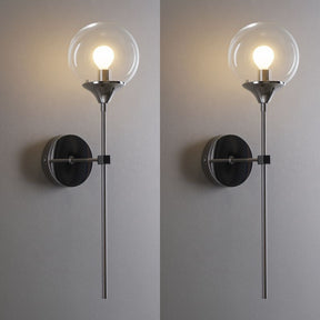 Luminária Arandela de Parede Estilo Clássico Royale LEDZ - Prata / Dourado - 60cm