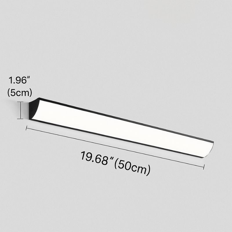 Luminária Arandela de Parede Externa à Prova D´Água IP65 Perfil Led - Preto/Branco - 50cm/90cm