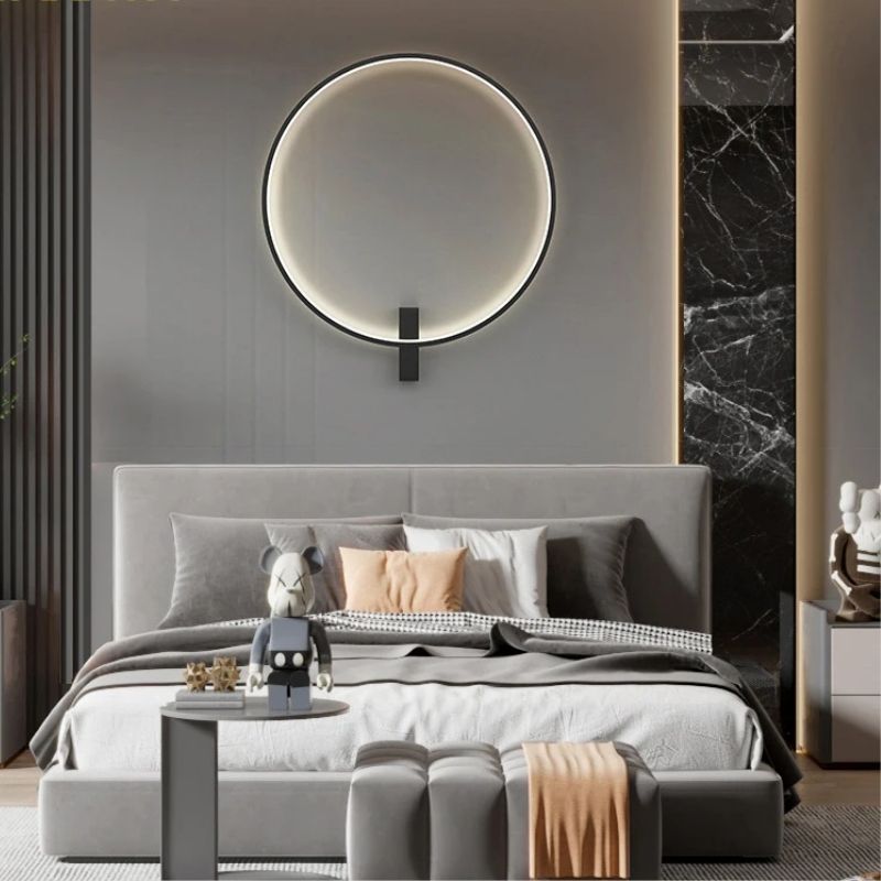 Luminária Arandela de Parede Moderna Circular Led - 80cm