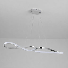 Lustre Pendente Minimalista Orgânico Gran Luxo Verona LEDZ – Dourado/Prata/Preto – 100cm – Controle Remoto e App