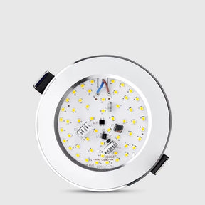 KIT 10 Un. - Spot Led de Embutir Redondo Branco Acabamento Cromado 5W, 9W, 12W, 15W - LEDZ 10VX