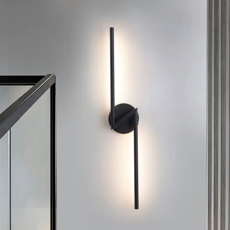 Luminária Arandela de Parede Sem Fio Com Controle Remoto – Endurance LEDZ – Preto – 70cm