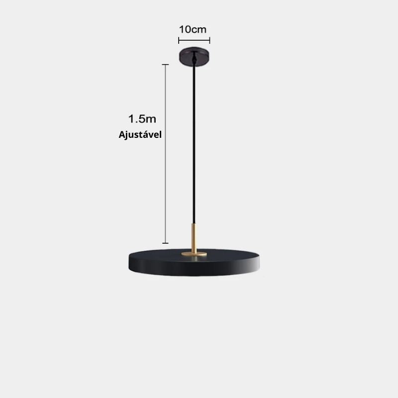 Lustre Pendente Moderno Macaron Led