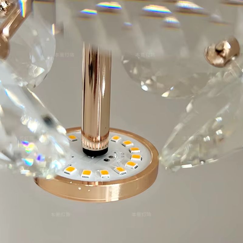 Luminária de Teto Plafon em Cristal de Vidro K9 Ducale LEDZ