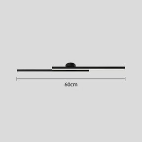 Luminária de Teto Plafon Linha Dupla Slim Led - 60cm / 80cm