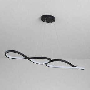 Lustre Pendente Minimalista Orgânico Gran Luxo Verona LEDZ – Dourado/Prata/Preto – 100cm – Controle Remoto e App