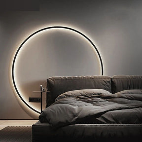 Luminária Arandela de Parede Moderna Circular Led - 80cm